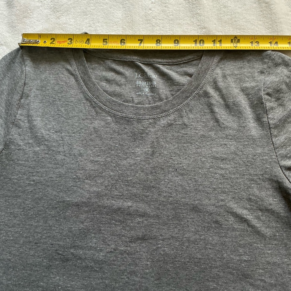 J. Crew Heather Gray Short-Sleeve Crewneck Tee - Picture 5 of 10